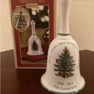 714. NIB SPODE CHRISTMAS TREE BELL
